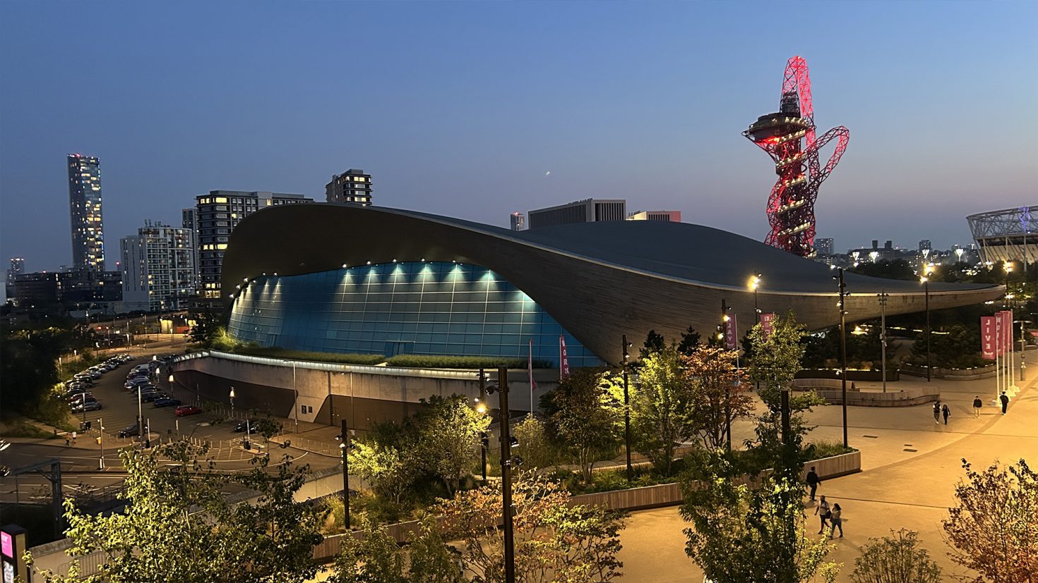 London Aquatics Centre At Night